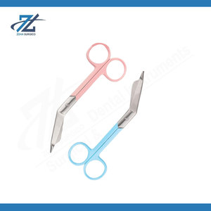 Lister Bandage Scissors 5.5" Set of 2 Stainless Steel First Aid Trauma Shears with Sky Blue & Pink Color Coating for Medical - Product Image 3