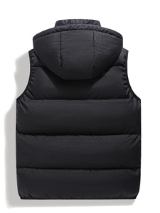 Gilet matelassé unisexe léger sans manches, veste chaude d'hiver pour l'extérieur, décontractée - Product Image 2