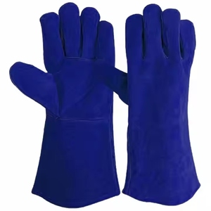 Gants de sécurité en cuir de vachette pleine fleur haute performance, résistants à l'abrasion et à la chaleur, pour une durabilité accrue lors du soudage et la protection personnelle - Product Image 6