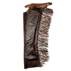 Auténtico Conjunto Western: Protectores de Cuero Premium para Montar Cómodamente y con Protección - Product Image 6