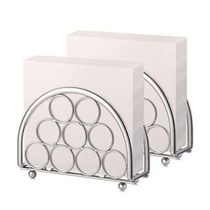 Porte-serviettes en métal élégant et compact avec revêtement antirouille, adapté pour garder les serviettes en papier bien organisées sur n'importe quelle surface - Product Image 5