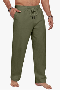 Men Everyday <b>Summer</b> <b>Pants</b> Breathable Soft Fabric Casual Trousers - Product Image 4
