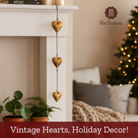 Décoration murale vintage en métal en forme de cœur, faite à la main, dorée, style rustique, art mural pour la maison, fabricant OEM, vente en gros, cadeau de la Saint-Valentin