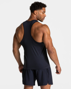 Mens Quick Dry Sports Tank Top Vest Gym Fitness Custom <b>Logo</b> Sleeveless Shirt Polyester Running Training Tank Top - Product Image 4