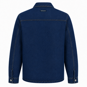 Vintage Men's Dark Blue Denim <b>Jacket</b> Classic Workwear <b>Chore</b> Coat Loose Fit Multi-pocket Casual Jean <b>Jacket</b> for Men Streetwear - Product Image 3