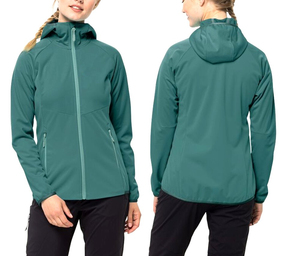 Chaqueta Softshell con Capucha para Mujer al por Mayor, Chaqueta Impermeable para Exteriores, Proveedor de Fábrica con Logotipo Personalizado - Product Image 5