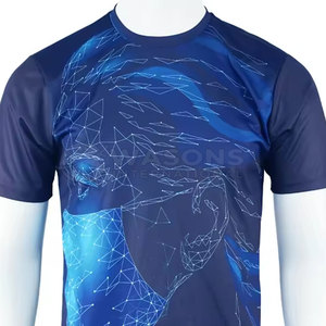 T-shirt en polyester de haute qualité pour hommes, sublimation, séchage rapide, léger, vente en gros - Product Image 5