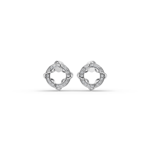 Boucles d'oreilles en diamant de culture avec un design en nœud circulaire - Product Image 5