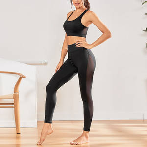 Ensemble de yoga et fitness pour femmes, haut court coupe-vent à taille haute et leggings légers, tenue de sport pour la gym et l'entraînement, idéal pour l'hiver - Product Image 3
