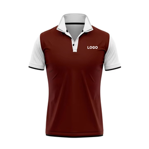 Polo homme noir et blanc à manches courtes, couleur unie, tricoté en polyester, décontracté, respirant, coupe classique, logo sur le devant - Product Image 6