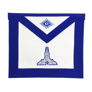 Delantal Masónico de Alta Calidad Bordado a Mano para Maestro Masón, Diseño Profesional Superior - Product Image 1