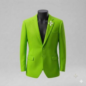 Traje de Pantalón y Chaqueta de Terciopelo Estilo Italiano para Hombre, Antiarrugas, Transpirable, Cierre de Botones, Diseño Plano Frontal, Viscosa/Poliéster - Product Image 6