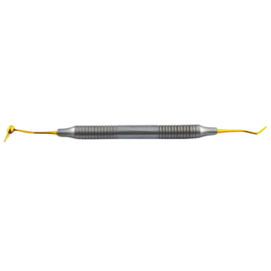 Instrumento Dental de Composite con Punta de Oro, Mango de Titanio Moleteado, Herramienta Restauradora Manual Ergonómica, Equipo Quirúrgico Clase I - Product Image 5