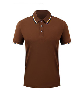 Polo à col personnalisé OEM, sensation de fraîcheur estivale, respirant, tendance, pour hommes, séchage rapide, manches courtes. - Product Image 5