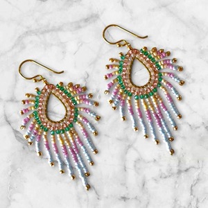 Expert Polishing Beaded Earrings Skilled Handcraft Beaded Earrings Solid Color Beaded Earrings Custom Factory Wholesale Use Bead - Product Image 5