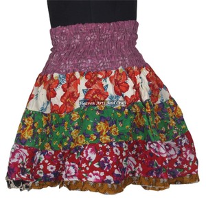 Hot Selling Printed Patch Short Women <b>Skirt</b> for Summer Boho Stylish Multi Color Patch Cotton Mini Sexy <b>Skirt</b> for Summer Wear Com - Product Image 6