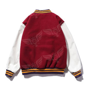 Veste universitaire personnalisée OEM avec patch en chenille, blouson bomber brodé vintage pour homme, style streetwear, fabricant - Product Image 3