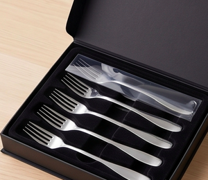 Juego de Cubiertos de Acero Inoxidable, 4 Tenedores, Acabado Espejo, Diseño Minimalista, Apto para Lavavajillas, Vajilla para Bodas y Fiestas - Product Image 6