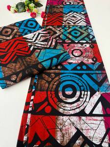 ฟรีทาวน์ผ้าฝ้ายพิมพ์ลายขี้ผึ้งสไตล์แอฟริกันสำหรับชุดเดรสมีสไตล์การตกแต่งเสื้อผ้าและบ้านแบบดั้งเดิม - Product Image 3