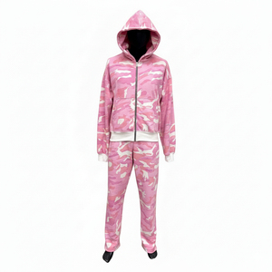 High Quality ARTIZ INTERNATIONAL <b>Mens</b> Streetwear 2 1 Solid Printed Winter Tracksuit Heavy Fleece 100% Cotton Hoodie Cargo - Product Image 1