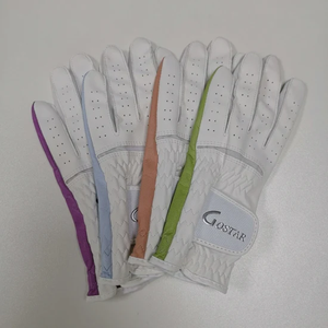 Gant de golf en cuir véritable avec logo personnalisé, imprimé floral, main droite, gaufré, antidérapant, respirant, fabricant OEM ODM - Product Image 6