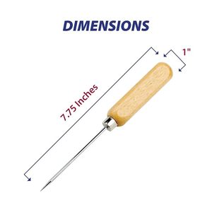Customizable Logo Eco-Friendly Reusable Portable Solid Wood & Stainless Steel 15CM <b>Ice</b> <b>Picks</b> Anti-Slip Bar & Kitchen Tool - Product Image 6