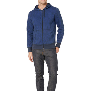 Customizable 2026 Men's Oversized Zipper-Up Heavyweight Terry Fabric 100% Cotton Breathable Eco-Friendly Embroidered Logo Hoodie - Product Image 3
