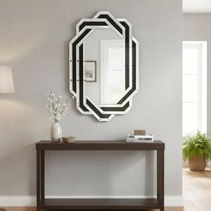 Specchio da Parete Moderno di Lusso per Bagno, Specchio Decorativo con Cristalli Effetto Diamante per Soggiorno o Camera da Letto - Product Image 2