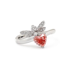 Gold 925 Sterling Silver <b>Adjustable</b> Lab Grown Diamond <b>Ring</b> Classic Statement Fine Jewelry Elegant Gift for Women - Product Image 1