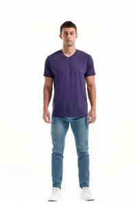 Camisetas de Hombre con Cuello en V y Manga Corta, Nueva Moda, Alta Calidad, 100% Algodón y Poliéster - Product Image 4