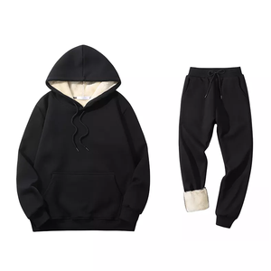 Conjunto Deportivo de Invierno con Forro de Sherpa, 2 en 1, para Entrenamiento y Jogging, 100% Algodón, Personalizable, Unisex - Product Image 2