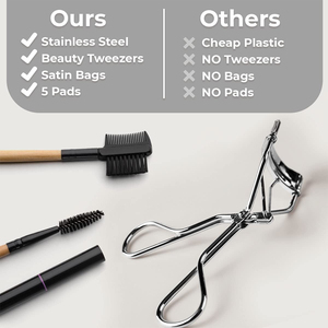 <b>Makeup</b> <b>Tools</b> Eyelash Lift Curler Double Ring Plastic Handle Eyelash Comb Curler Eyelash Separator Curler for Girls - Product Image 2