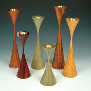 Support de bougie en bois artisanal pour la décoration intérieure, élégants bougeoirs en bois, lanternes et pots à bougies - Product Image 3