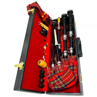 Obexa Great Highland Bagpipe with Silver/Nickel Plated Mounts Powder Coated Wood Customizable Size & Color