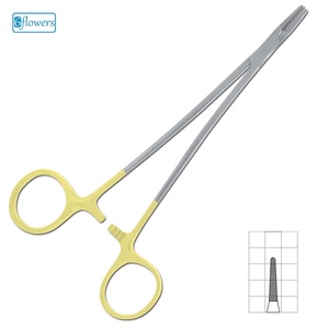 ที่จับเข็มฝรั่งเศส 6 ดอก รุ่น TC F7-170 ด้ามจับสีเหลือง ผลิตจากเหล็กกล้าไร้สนิมคุณภาพสูง อุปกรณ์ผ่าตัด ได้รับการรับรองมาตรฐาน CE ระดับ Class I - Product Image 1