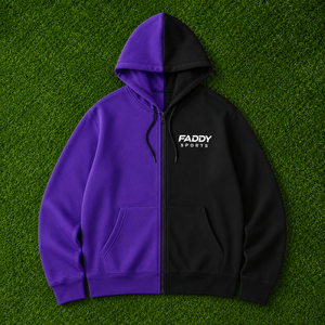 Sweat à capuche zippé personnalisé avec logo, bicolore, pour homme, style streetwear, molleton épais, vente en gros, sweat-shirt entièrement zippé - Product Image 2