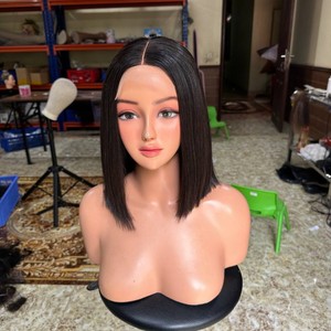 ผลิตภัณฑ์ผมแท้ขายส่ง วิกผมแบบติดลูกไม้ วิกผมเวียดนามแท้ วิกผมบ๊อบแบบติดลูกไม้ไม่ต้องใช้กาว สำหรับผู้หญิงผิวสี - Product Image 3