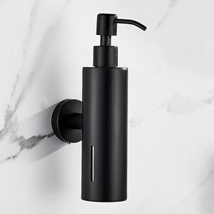 Distributeur de savon mural moderne en acier inoxydable élégant pour salle de bain - Product Image 1