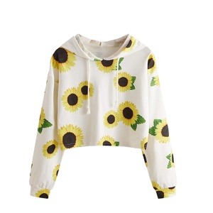 Personalización Tamaño Crop Top Cordón Sudadera con capucha Fitness Cropped Top Hoodie Set Mujeres Venta caliente Sudadera con capucha Unisex Precio razonable - Product Image 1