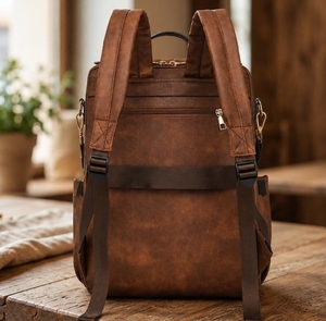 2026 New Design High Quality 100% Pure Leather <b>Bag</b> Handmade Vintage Style Messenger Shoulder Leather <b>Camera</b> <b>Bag</b>,Travel <b>Bag</b> - Product Image 2