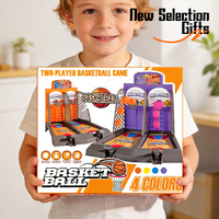 Jeu de mini-basketball pour deux joueurs avec 12 mini-ballons, jouets de basket-ball, jeu de table pour enfants et adultes