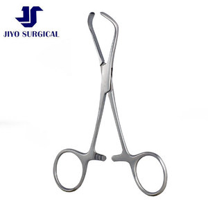 Pince à serviette Lorna Edna non perforante, 5 1/4 pouces, poignée annulaire, acier inoxydable, instrument chirurgical certifié CE ISO - Product Image 2