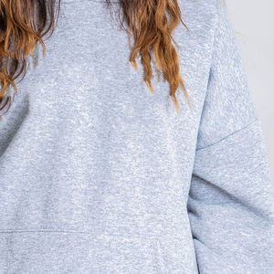 ชุดวอร์มผ้าฟลีซปักโลโก้คุณภาพสูง เสื้อฮู้ด กางเกงวอร์ม สำหรับฤดูหนาวและฤดูใบไม้ผลิ มีไซส์ XXL ขึ้นไป - Product Image 4