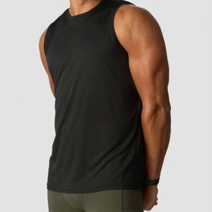 Summer Back Letter Pure Cotton Sleeveless T-Shirt Loose Fitness Sports Men <b>Undershirt</b> Comfortable Breathable Tank Top - Product Image 1