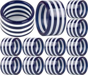 Anneau de serviette en résine et bois fait main, style moderne de luxe, écologique, couleur personnalisable, pour la décoration de table de mariage indien - Product Image 6