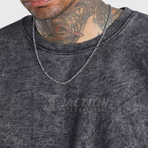 Nueva Llegada, Venta Especial, Sudaderas Básicas con Lavado Ácido para Hombre, Sudaderas Básicas con Lavado Ácido de Diseño Personalizado al por Mayor para Hombre - Product Image 4