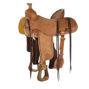 Sillín de Cuero Estilo Western con Arco de Madera Euro Cavall 2026 Herrajes de Latón Comodidad y Durabilidad - Product Image 1