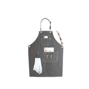 Chaleco de Uniforme de Lujo para Cafetería, Chaleco Multibolsillos de Lona Premium para Barista, Delantal Personalizado con Logotipo de Marca, Delantal de Alta Calidad para Personal de Barra de Espresso - Product Image 1