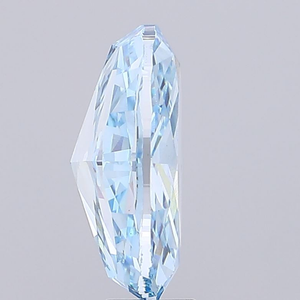 Diamant ovale exclusif, bleu vif fantaisie, cultivé en laboratoire, certifié IGI, clarté VS1, taille excellente, diamant CVD non monté pour la création de bijoux fins. - Product Image 4