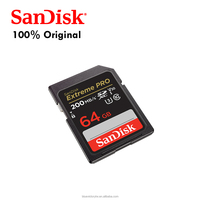 Kartu Memori SDXC UHS-I Extreme Pro 64GB, Kartu SD, 200MB/s, V30, U3, C10, SDSDXXU-064G-GN4IN